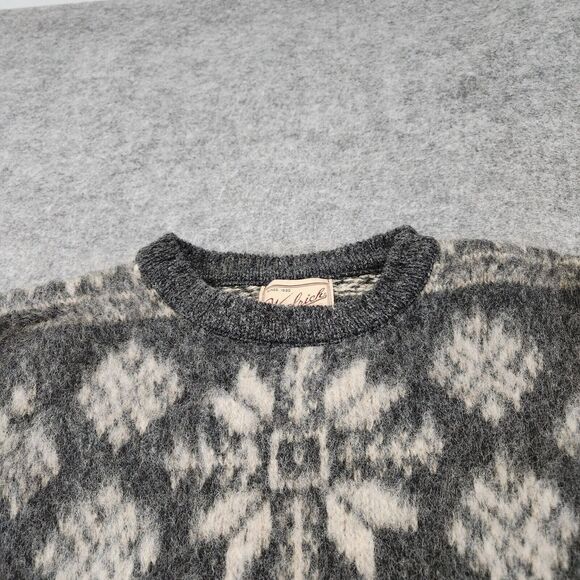VTG Woolrich Womens Wool Knit Nordic Snowflake Pullover Crewneck Sweater USA - Picture 6 of 12